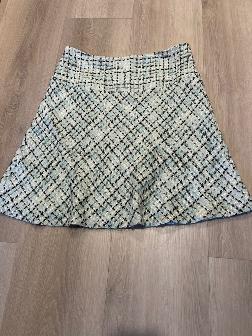 Mac & Jac blue tweed style skirt Size